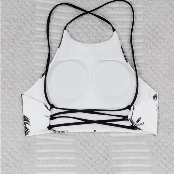 New Palm Tree crisscross bikini top - Picture 4 of 6